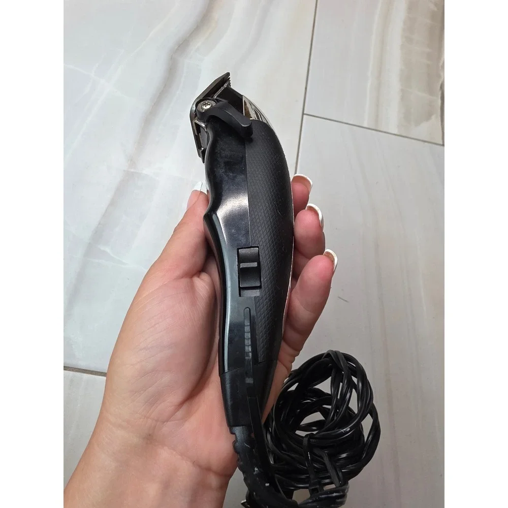 Wahl Precision Hair Clipper Model CMA Corded Electric Trimmer Chrome Black 9W A2